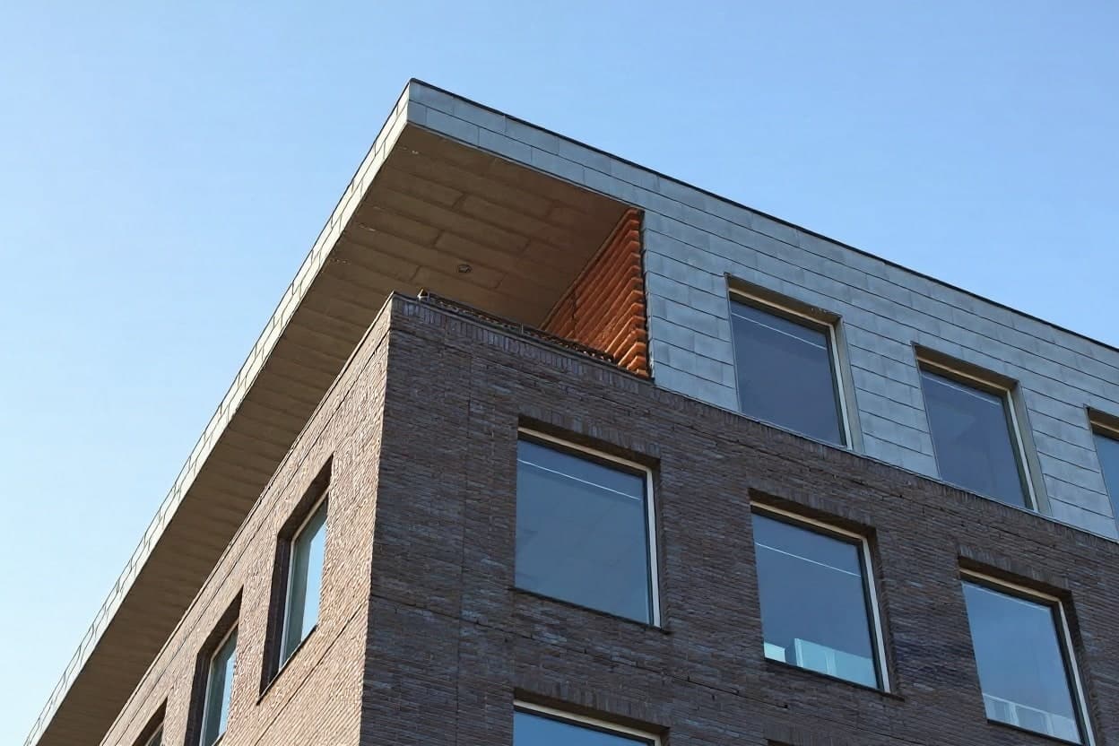 Modern block — after digital enhancement